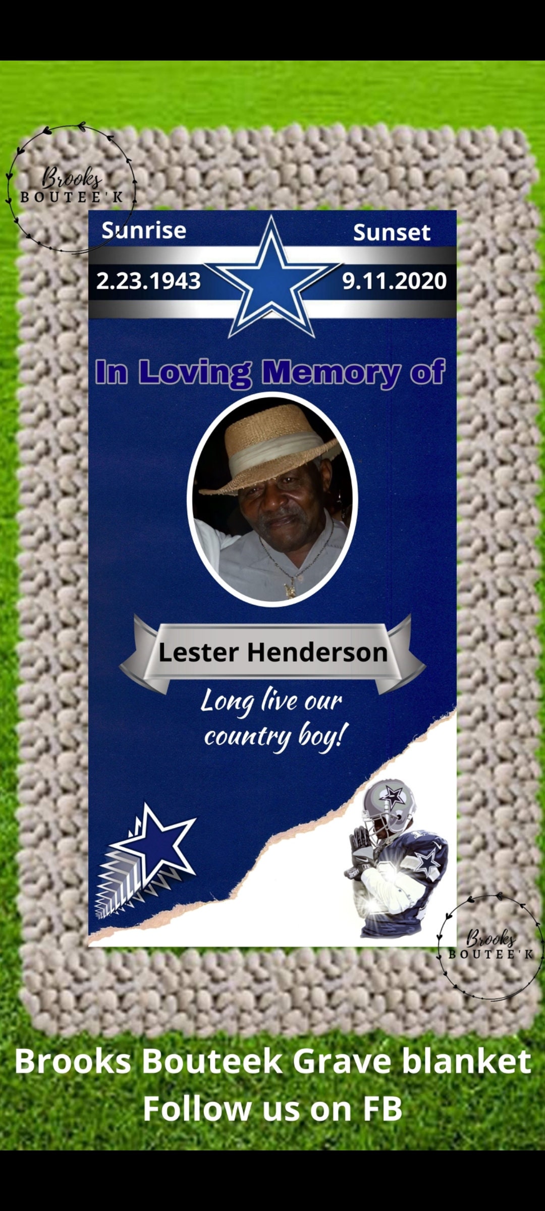 Grave Blanket for Cemetery Etsy