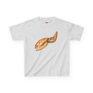 Cute Turtle Kids T-Shirt, Fun Tee for Nature Lovers, Summer Gift, Under the Sea Theme, Eco-Friendly Apparel, Birthday Gift for Kids
