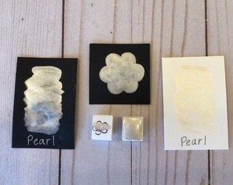 Pearl - Handmade Watercolors - Shimmers