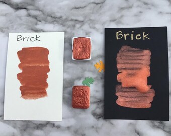 Brick - Handmade Watercolor from Glimmers of Autumn Watercolor Set