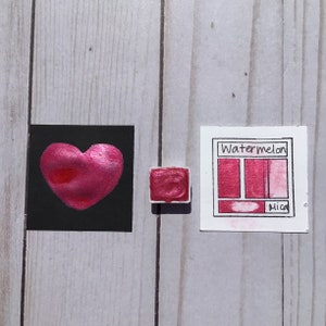 Watermelon - Handmade Watercolors - Shimmers