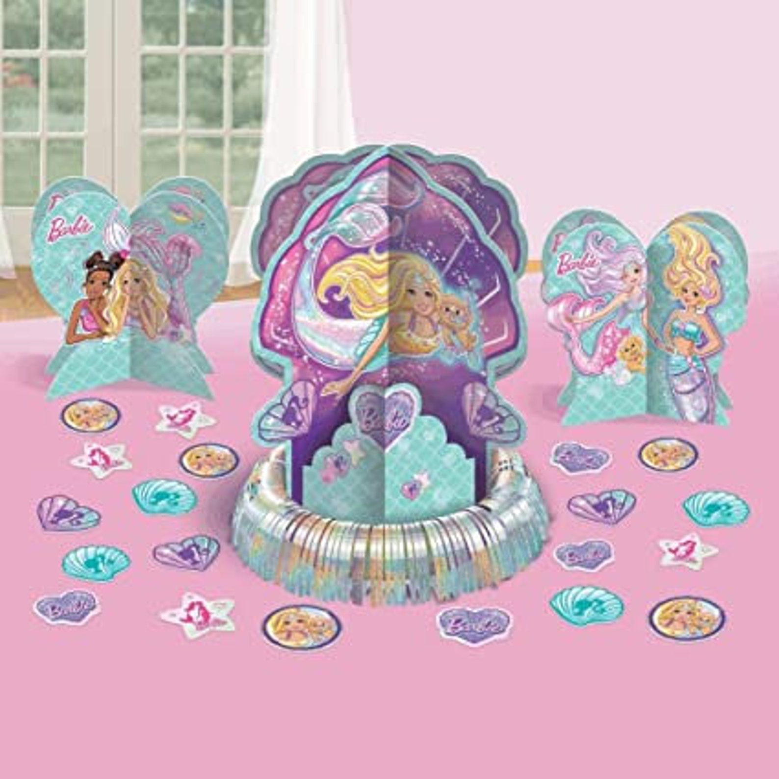 Barbie Mermaid Party Supplies Barbie Mermaid Birthday Party Decorationds - Etsy