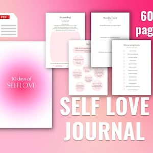 Self-love, Self-Discovery Journal Prompts Printable, Shadow Work Journaling Prompts, Wellness digital journal,  Therapy Journal