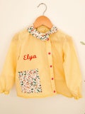 Children's nursery apron, school blouse, back to school product logo