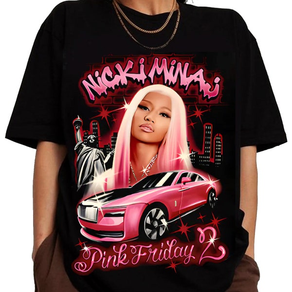 2024 Nicki Minaj Tour T-Shirt, Nicki Minaj Pink Freitag 2 Konzert Shirt, Nicki Minaj Fan Geschenk, Nicki Minaj Merch, Rapper Nicki Minaj Shirt