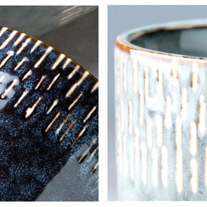 Starstruck keramische koffiemok / theekop, theemok / handgemaakte blauwe koffiekop schattige grijze oven retro Europese Scandinavische eenvoudige stijl drinkgerei afbeelding 5