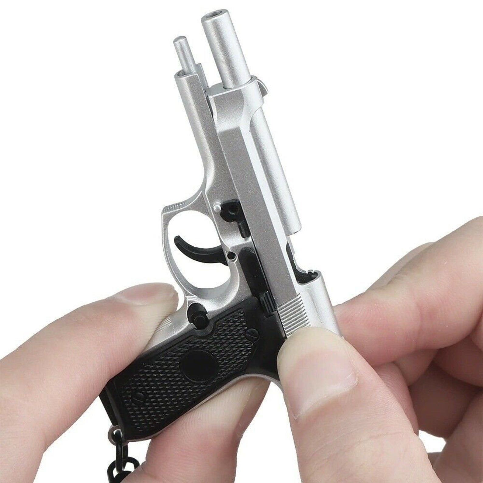 M92 Pistol KEYCHAIN with Moving Slide & Detachable Etsy
