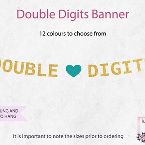 Double Digits Banner - Etsy