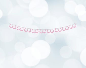 Boob Garland, Boobies Banner, Breast Cancer, Awareness Party, Lesbian Bachelorette, Bridal Shower, Same Sex, Hen Party, Engagement Party