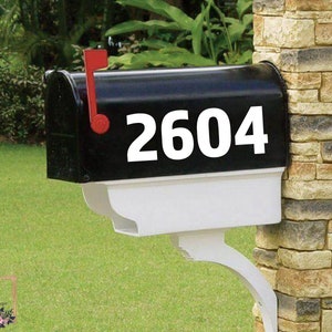 Personalized Mailbox Decal, House Number Sticker, Weatherproof Decal, Mailbox Sticker, Mailbox Vinyl, Post Box Decal, Letterbox Sign