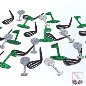 Golf Club Confetti, Hole In One, Golf Ball On Tee, Sparkle Party Decoration, Table Scatter, Golf Event, Party Supplies, No Shed Confetti