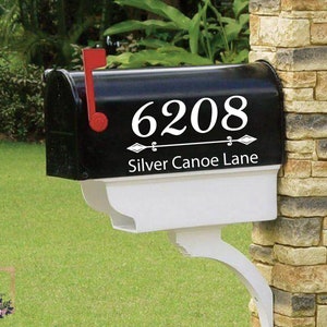 Home Address Mailbox Decal, House Number Sticker, Weatherproof Decal, Mailbox Sticker, Mailbox Vinyl, Post Box Decal, Letterbox Sign