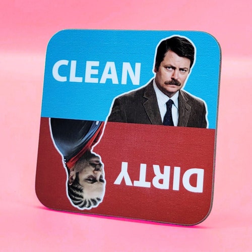 Ron Swanson Dirty Clean Dishwasher Etsy