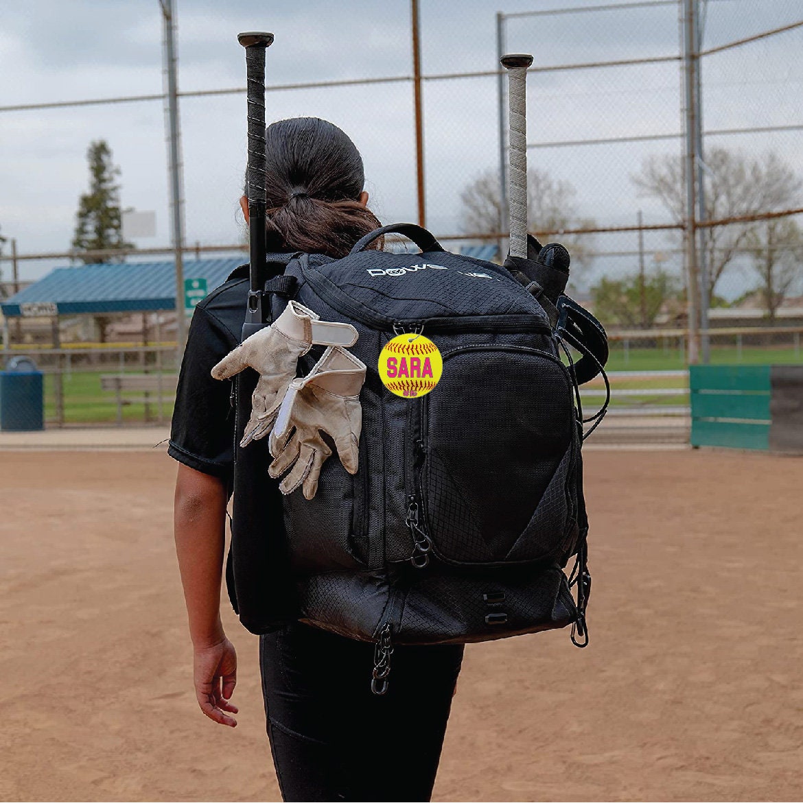 Personalized Softball Bat Bag Tag Custom Softball Team Bag Etsy