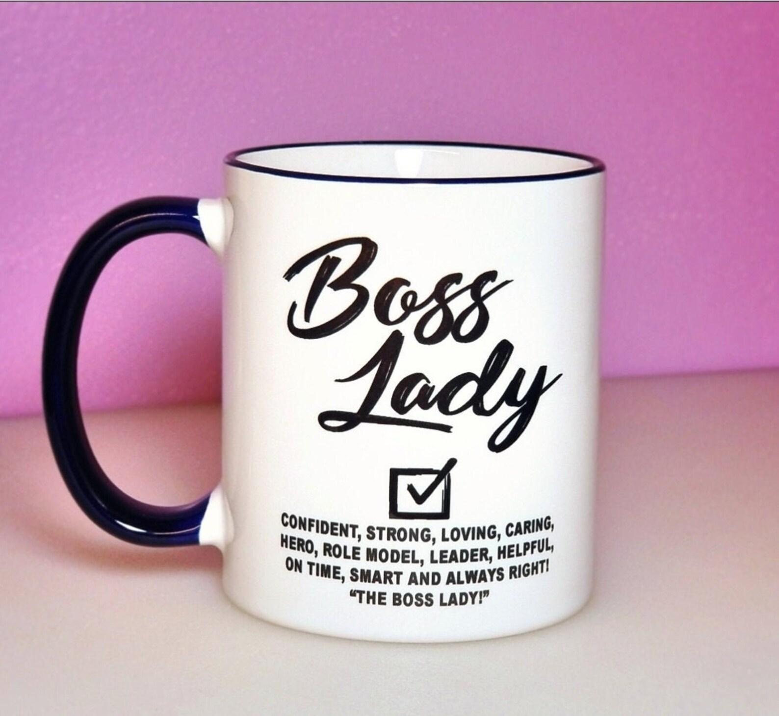 Boss Lady Coffee Mug Boss Day Gift Idea Boss Babe Cups Boss Etsy