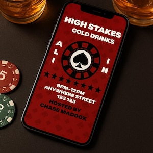Poker Night Invitation Template