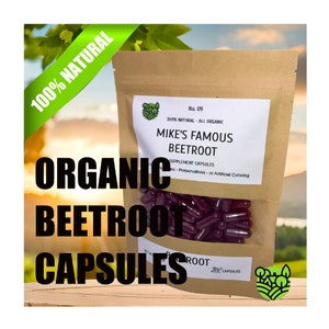 Mike&#39;s Famous 100% Natural Organic Beet Capsules