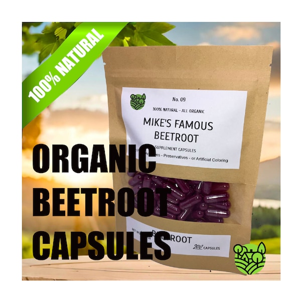 Mike's Famous 100% Natural Organic Beet Capsules