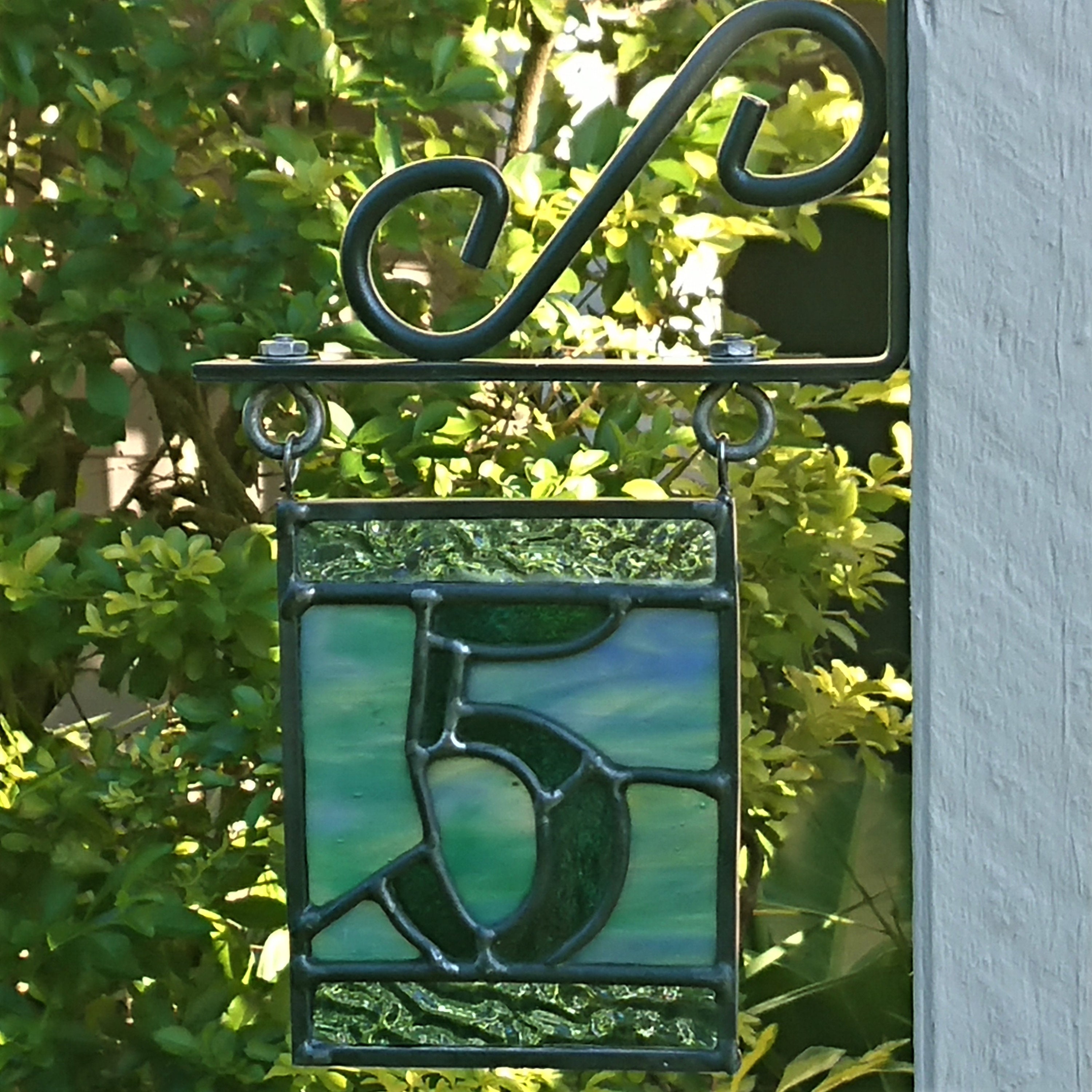 Custom Stained Glass House Number Sign // Leadlight Address Etsy Australia