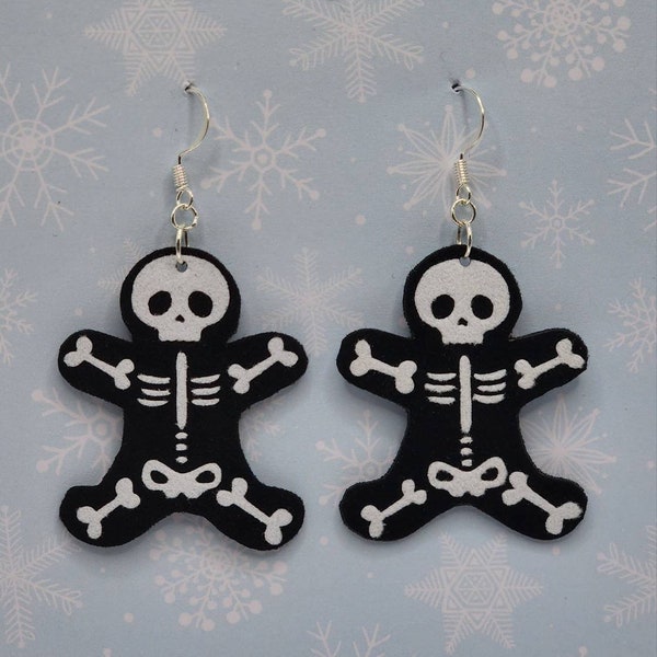 Flocked Ginger Dead Men Earrings