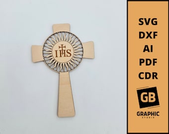 PE-0158 - ヴィンテージ スタイルのアンティーク真鍮製十字架