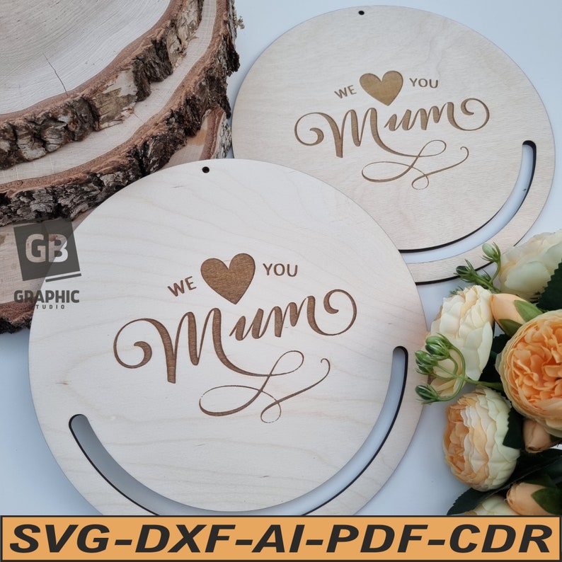 Mum Base Macrame Mother's Day SVG Laser Cut Files, Mum Wall Hanger (digital ...