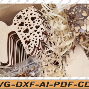 Angel Wings Macrame Template: SVG DXF Cricut Cut File