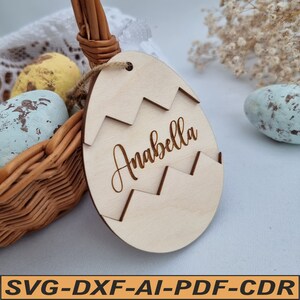 Coniglietto di Pasqua personalizzato in formato svg dxf cdr tagliato al laser. Caratteri inclusi.
