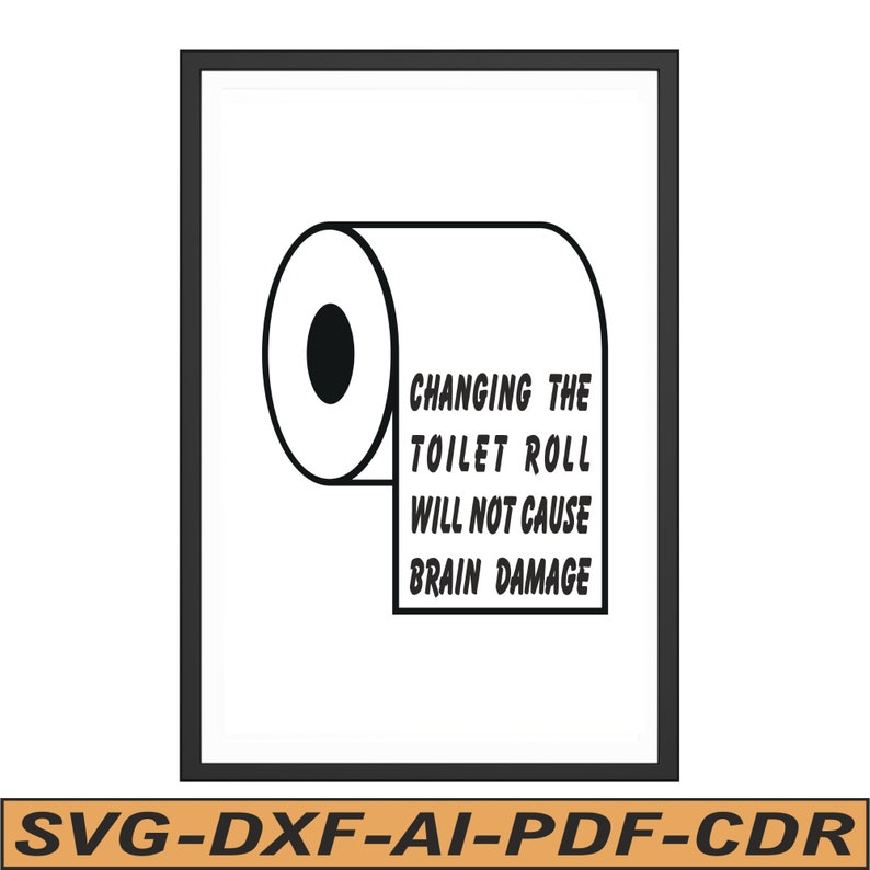 Funny Toilet Humor Print: Bathroom Art Poster (SVG PDF) - Etsy