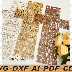 Jesus Cross with Polish Prayer SVG DXF (Digital Files)