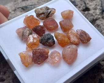 Pink Tourmaline Rough Lot: Natural Raw Gemstones, 57 Carat