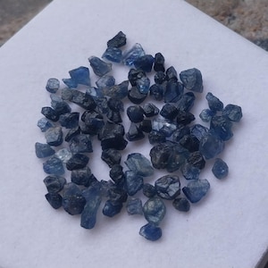 51 Carat Blue Sapphire Rough Gemstone: Natural Untreated Raw Crystal, Sri Lanka