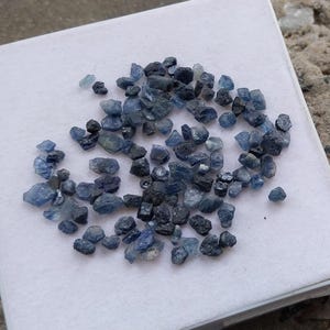 60 Carat Blue Sapphire Rough Gemstone: Natural Untreated Crystal, Sri Lanka