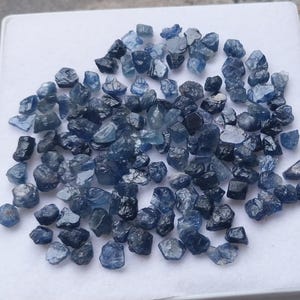 134 Carat Blue Sapphire Rough Gemstone: 5-7mm Untreated Raw Crystal
