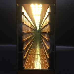 Infinite library book nook,Infinity shelf insert,ınfınty lıbrary