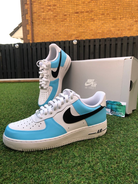 customized air force 1 blue