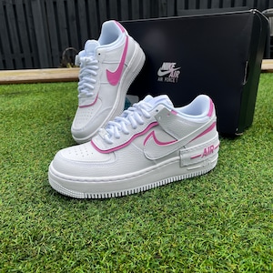 air force one shadow white stone atomic pink