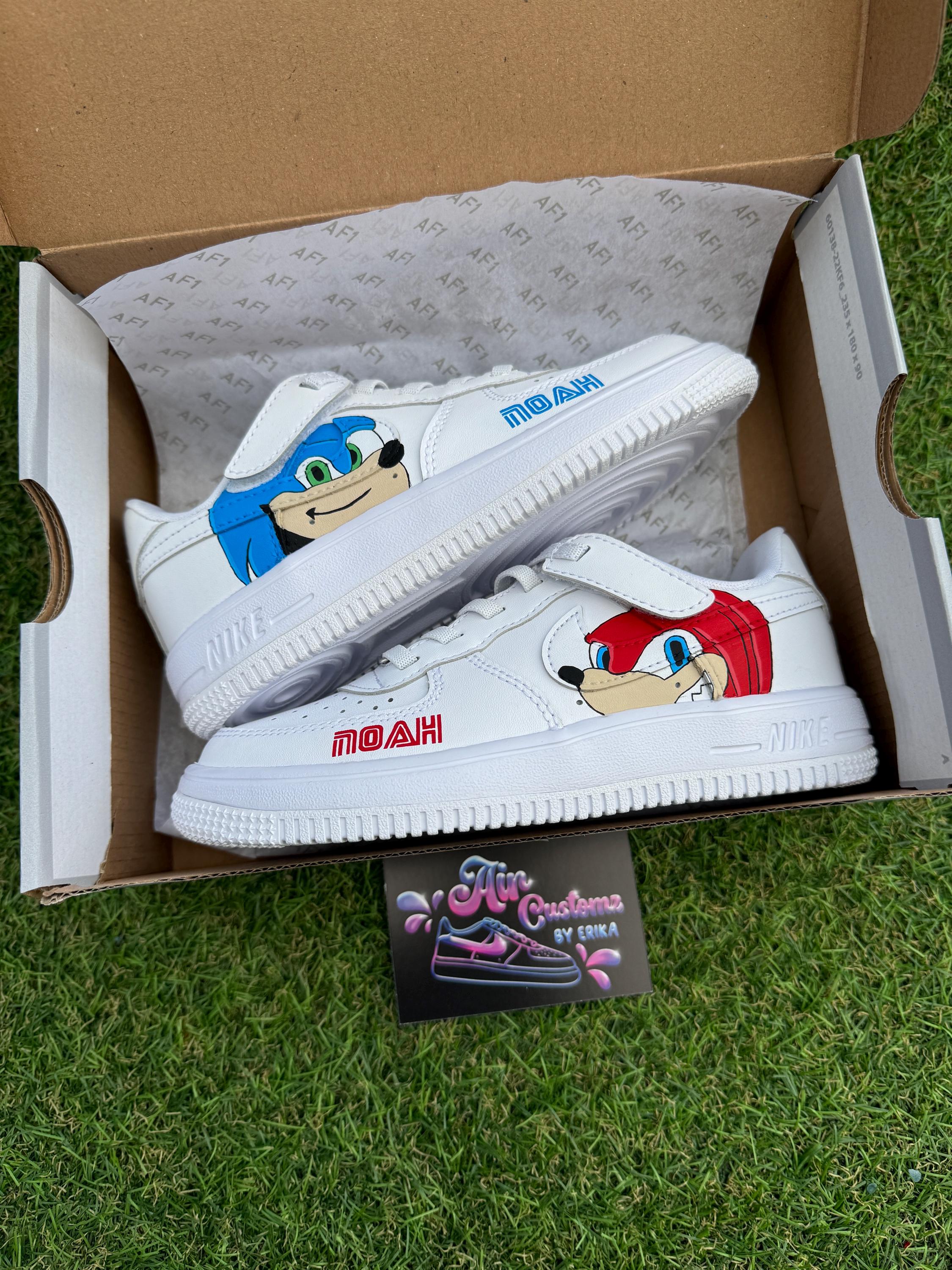 Sonic Customised Air Force - Etsy UK