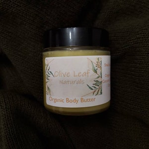 Organic Body Butter Balm, lotion, hand cream, moisturizer, face cream, ultra hydrating, natural, no chemicals or preservatives, shea butter