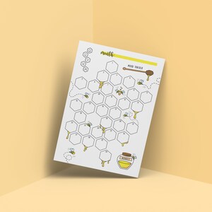 Bumble Bee Mood Tracker Sheets | Printable Pages | Bullet Journal ...
