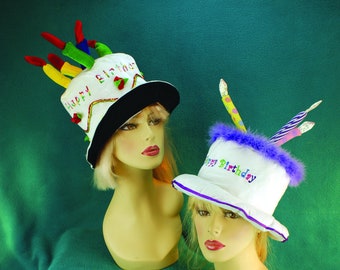 Happy Birthday Cake Hat with Candles