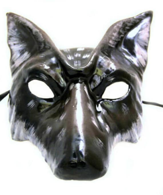 Wild Wolf Animal Full Face Masquerade Mask - White