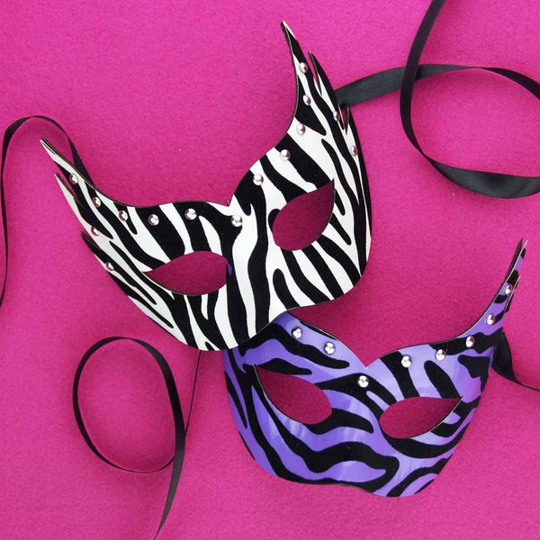 Zebra Mask Etsy