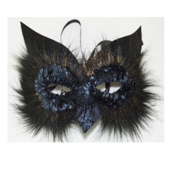 Raven Masquerade Feather Eye Mask Halloween Costume Party Face Mask Men Women