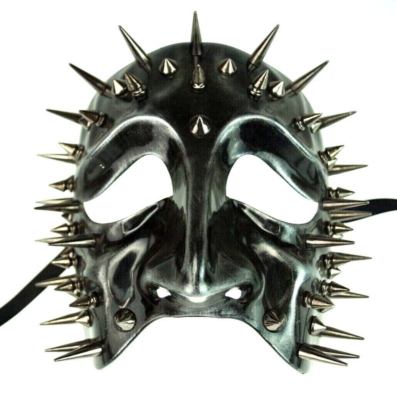 Spiked Venetian Face Mask Halloween Party Horror Mask 