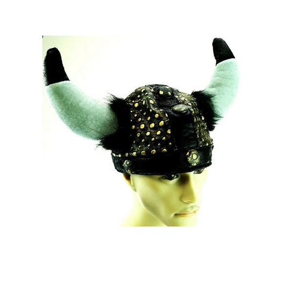 Viking Helmet with Horns Halloween Viking Costume Hat Octoberfest Hat