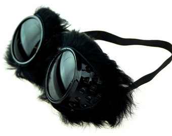 Cyber Goggles Reflex Rot Nieten Schweisserbrille Brille Goggle Gothic EBM 
