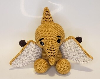 Trevor the Pterodactyl: Crochet Amigurumi Pattern, Digital Download Only