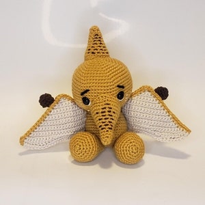 Trevor the Pterodactyl: Crochet Amigurumi Pattern, Digital Download Only