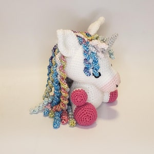 Yulli the Unicorn: Crochet Amigurumi Pattern, Digital Download Only image 5